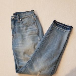 JCrew Vintage Straight Eco Jean Ripped Light Wash